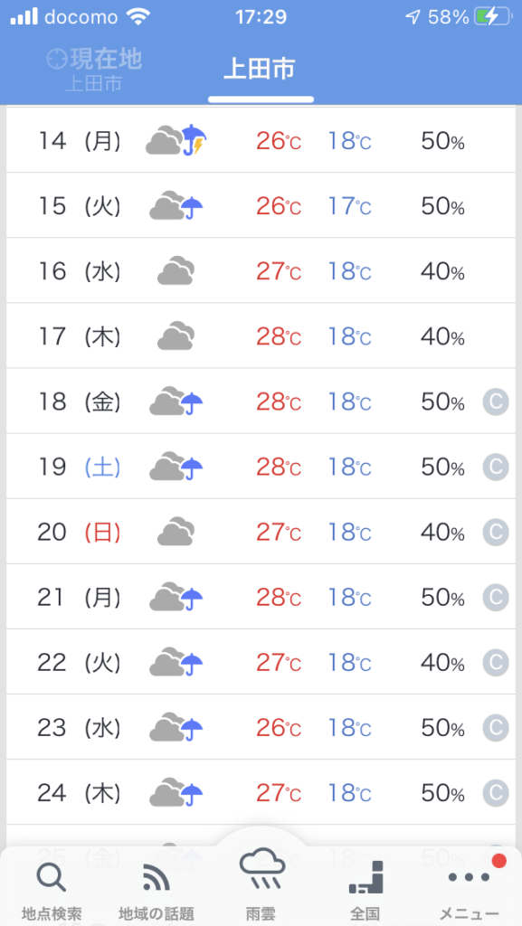 上田市　雨漏り