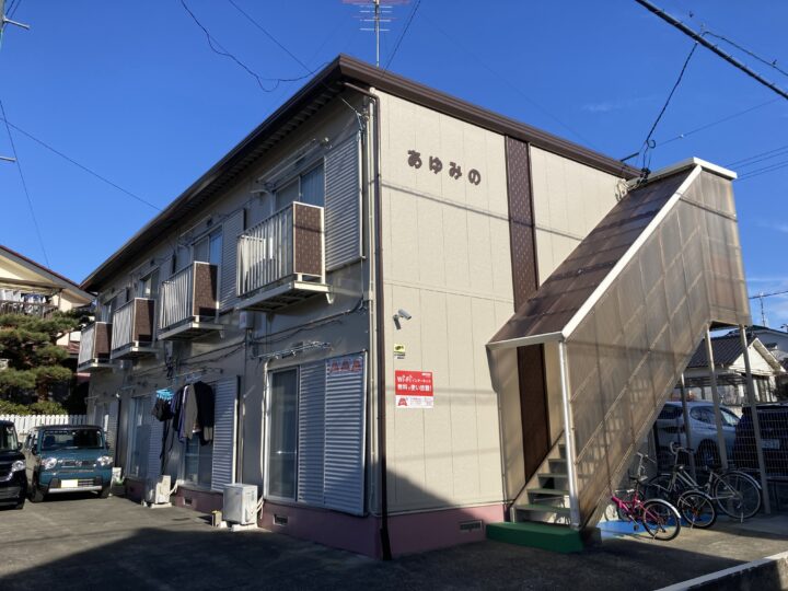 長野県 上田市 アパート外壁塗装工事