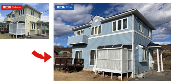 長野県上田市Ａ様邸外壁・屋根塗装工事