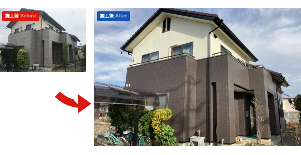 長野県上田市Ｓ様邸外壁塗装・張り替え工事