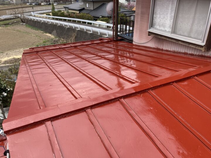 長野県上田市【約30坪】 下屋根塗装工事