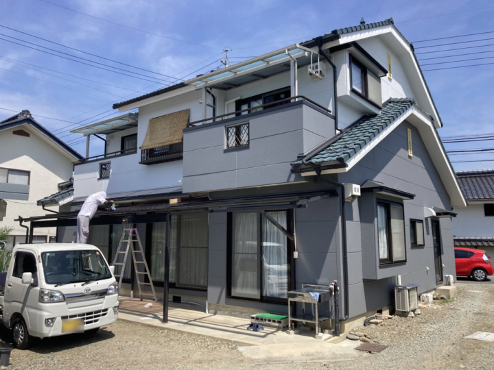 長野県【約56坪】外壁塗装工事　